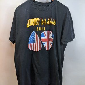 Band T shirt Journey Def Leppard